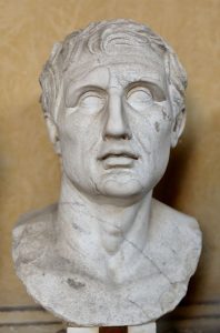 Bust of Menander. Marble, Roman copy of the Imperial era after a Greek original (ca. 343–291 BC). Public Domain