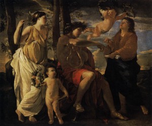 The Inspiration of a Poet - Nicolas Poussin