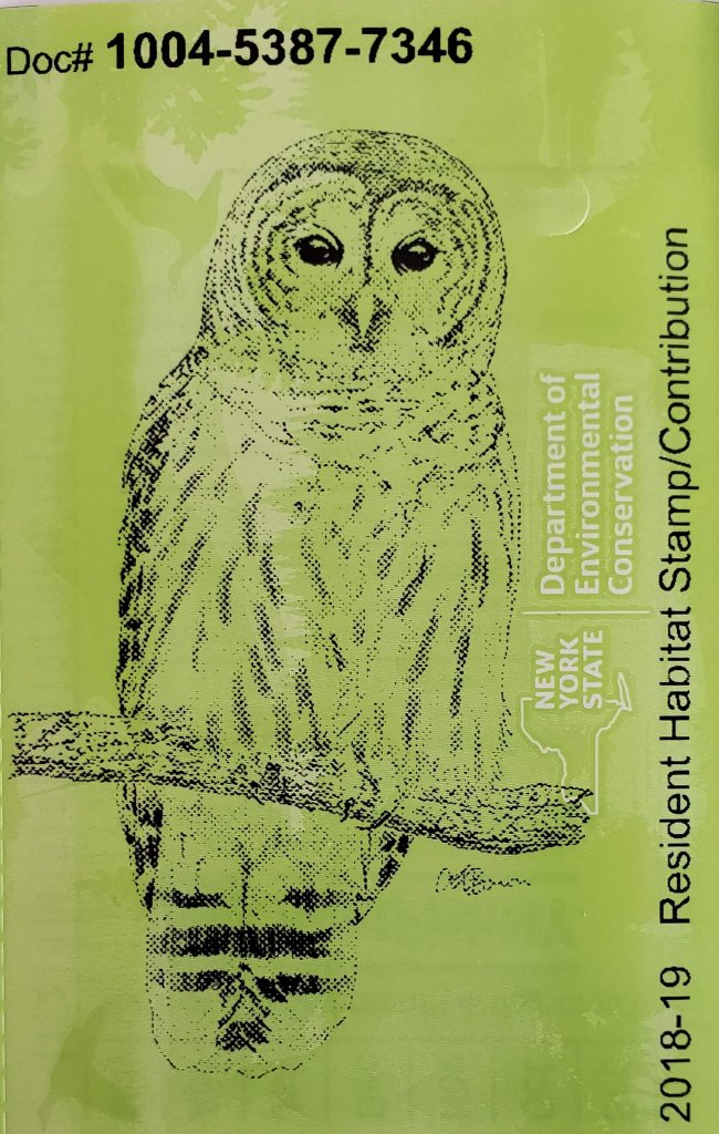 NYDEC Habitat 2018-19 Barred Owl