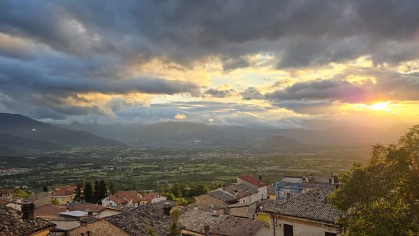 20250521_195621 | A. T. Baron - Author & Illustrator Sunset on Italian town
